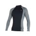 ONeill Psycho UV Long Sleeve Rash Vest Black Smoke