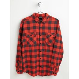 Burton Brighton Mens Flannel Fiesta Red Heather