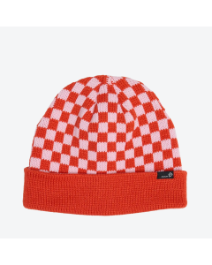 Rojo Cosy Check Beanie Nasturtium