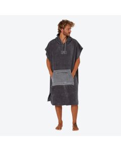 Ocean & Earth Day Break Poncho Steel