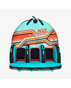 KD Lazy Boy Tube 3P Teal/Red 76"