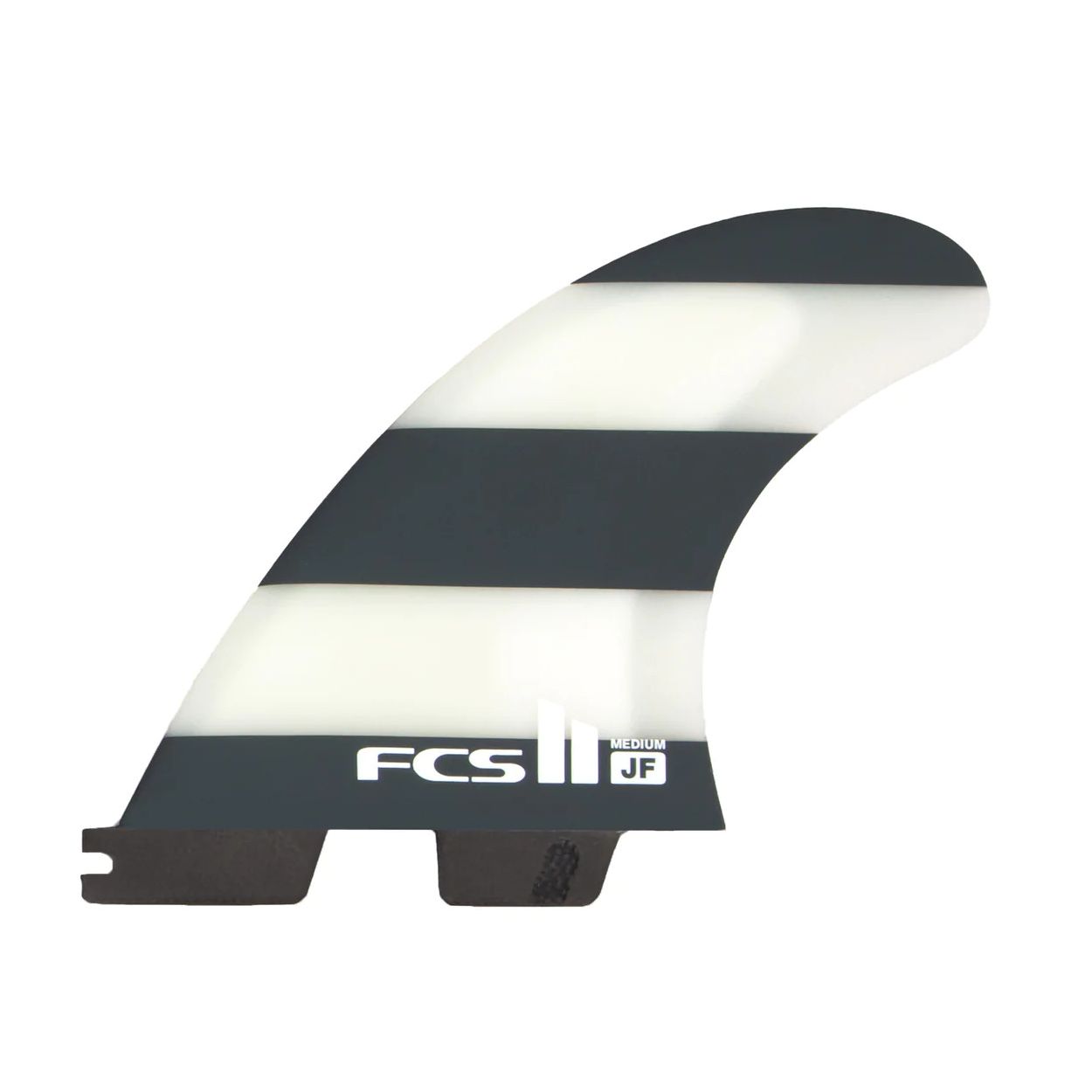 送料無料△FCSII JF PC TRI FIN BLACK・WHITE L S-