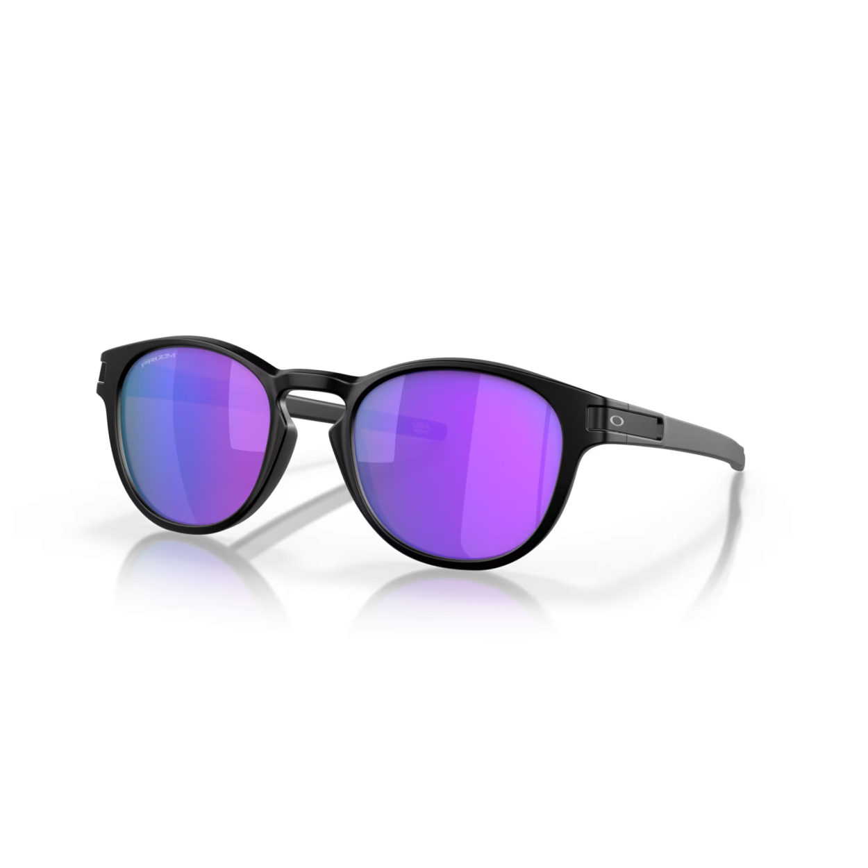 Oakley Latch Sunglasses Matte Black Prizm Violet