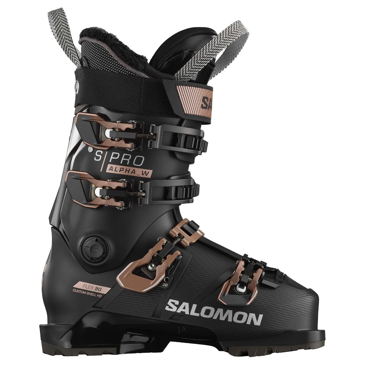 loft spil Fascinate Salomon S Pro Alpha 90 W Ski Boot 2023 Black Rose Gold