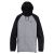 Burton Crown Mens Pullover Fleece Gray Heather True Black