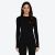 Le Bent Womens Heavyweight Grid Fleece Crew Black